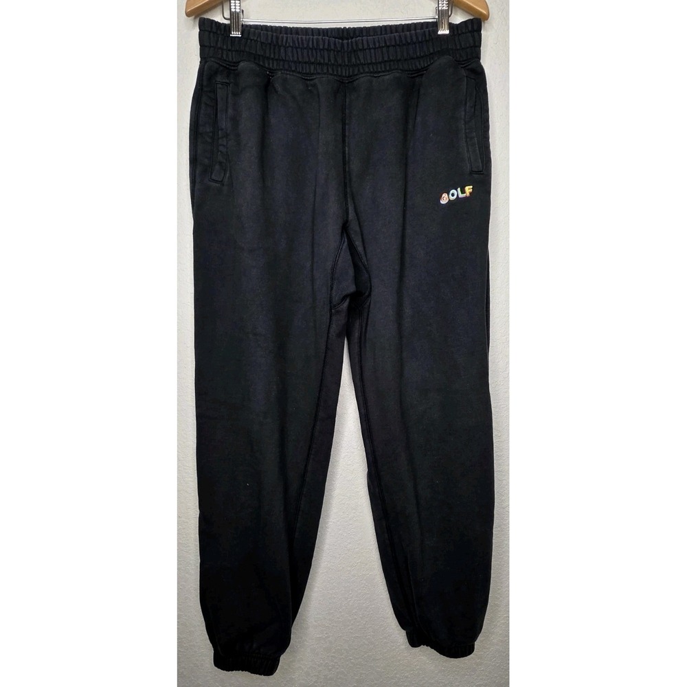 Golf Wang Men L Basic Logo Sweatpants Black 3D Streetwear Tyler Creator Jogger